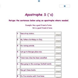 Lesson 89 the apostrophe answer key