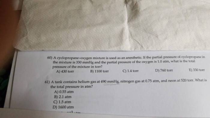 A cyclopropane oxygen mixture is used as an anesthetic